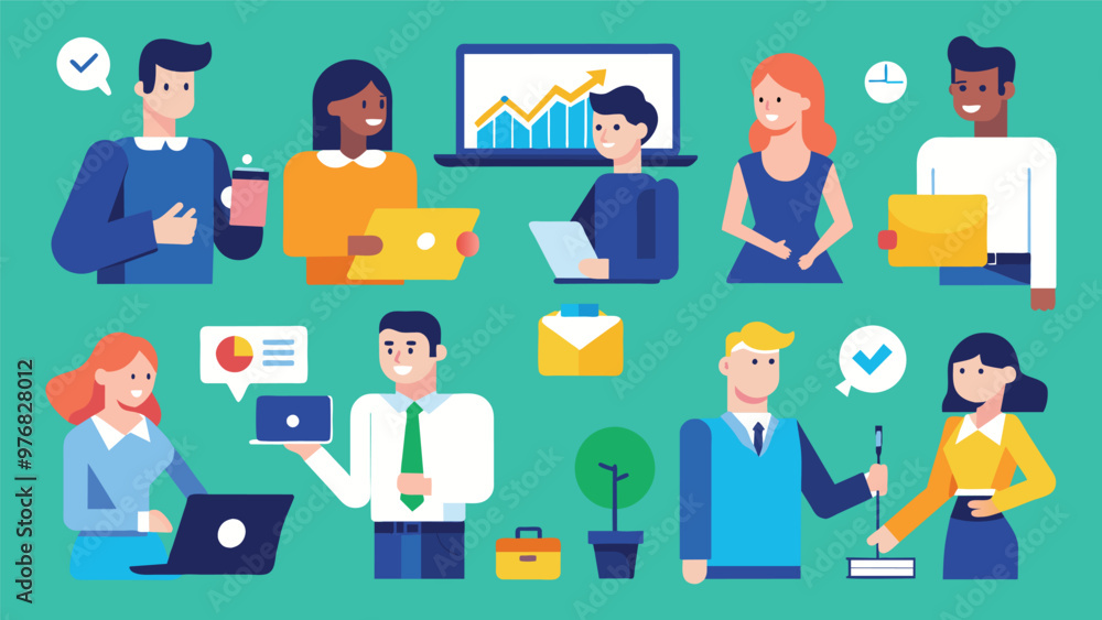 Digital business concept illustrations,mega set collection of scenes with men Digital business concept illustrations,mega set collection of scenes with men