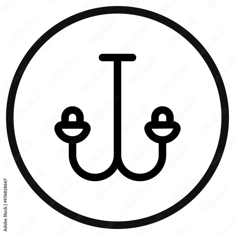 Editable chandelier vector icon. Part of a big icon set family. Perfect for web and app interfaces, presentations, infographics, etc Editable chandelier vector icon. Part of a big icon set family. Perfect for web and app interfaces, presentations, infographics, etc