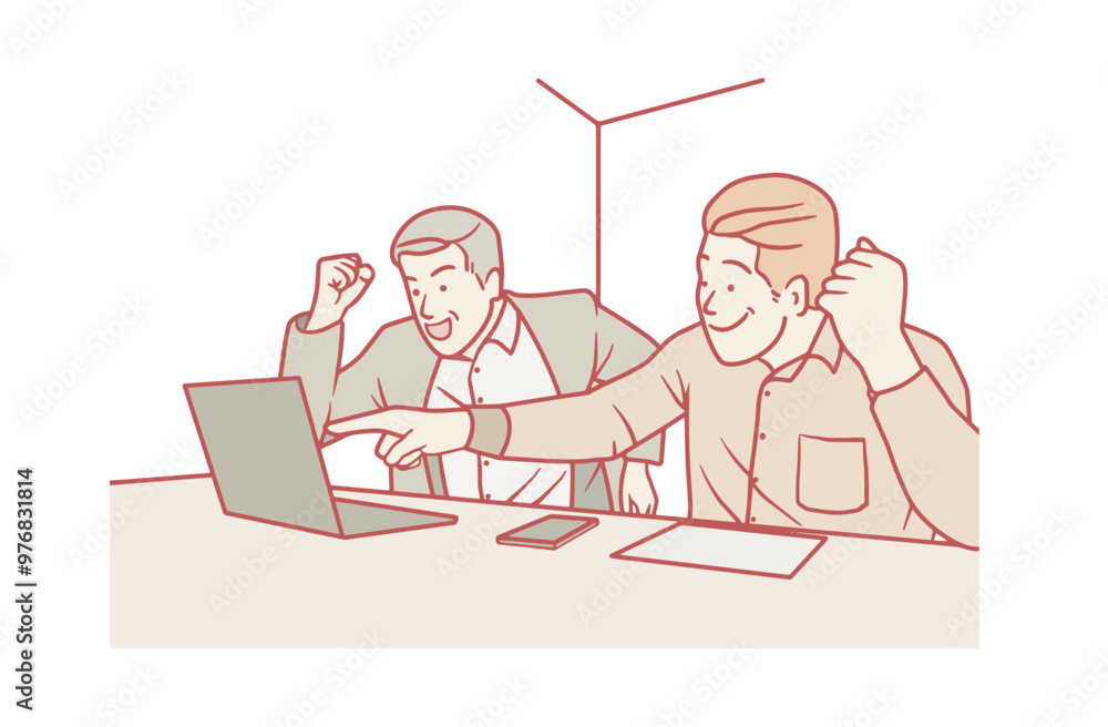workers are happy to get successful results workers are happy to get successful results