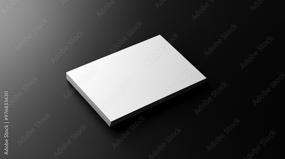 Horizontal blank business card mockup on black background Horizontal blank business card mockup on black background