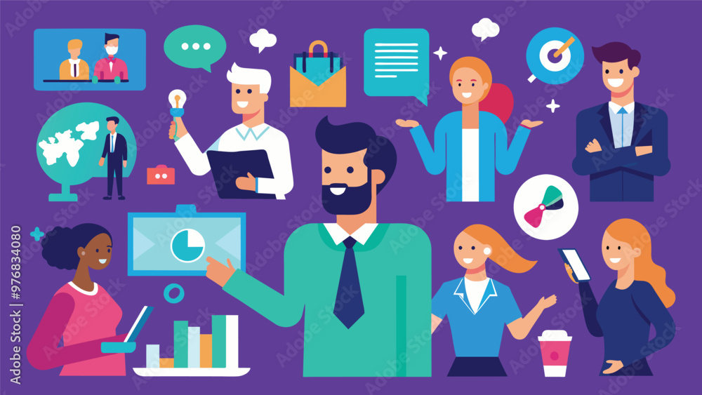 Digital business concept illustrations,mega set collection of scenes with men Digital business concept illustrations,mega set collection of scenes with men