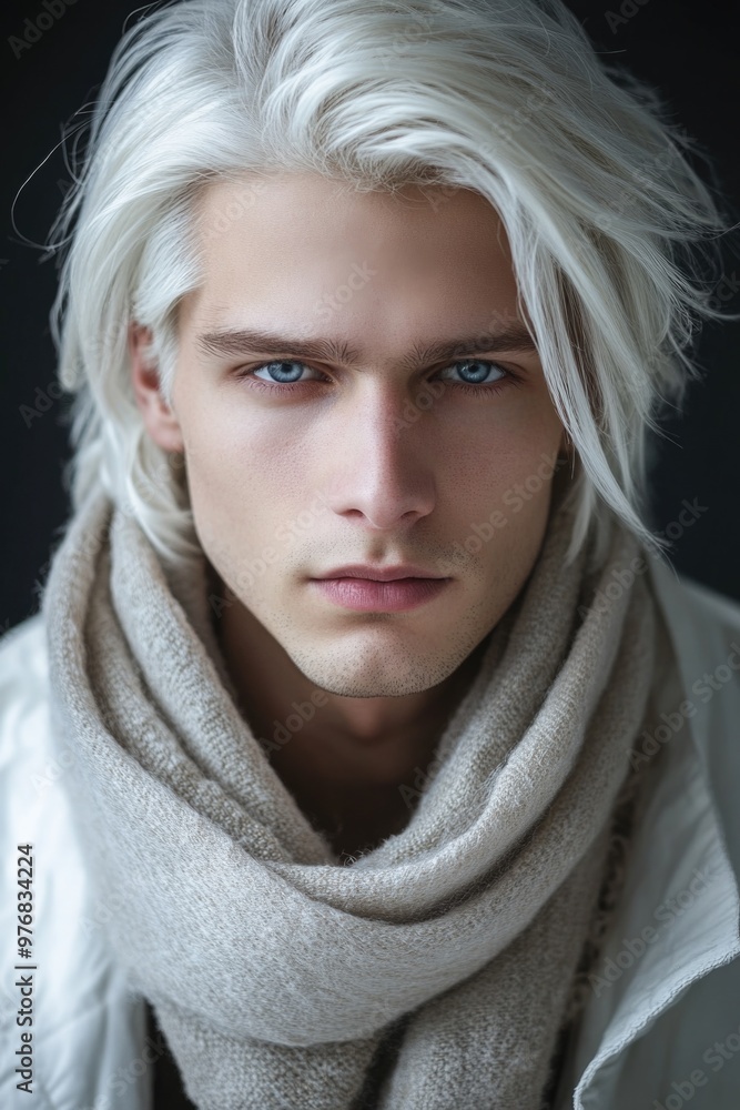 Person with scarf Person with scarf