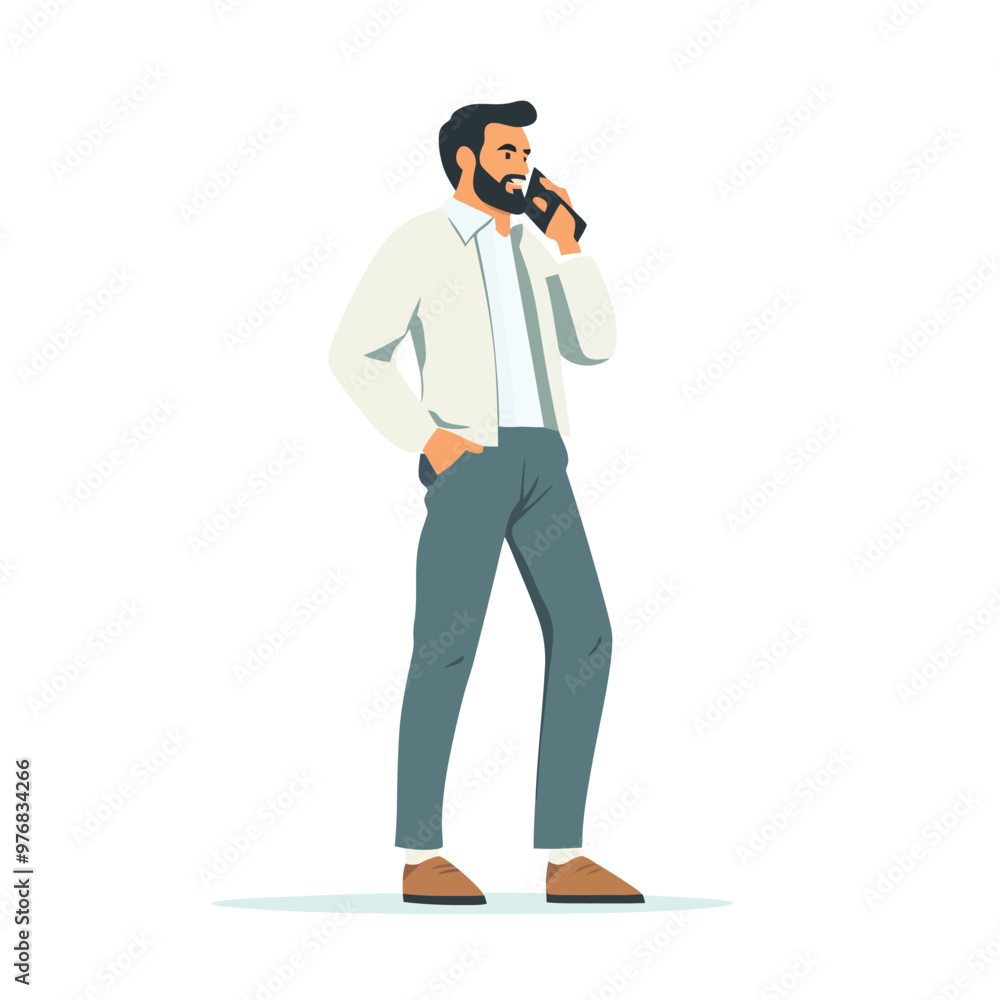 A man talking on a phone A man talking on a phone