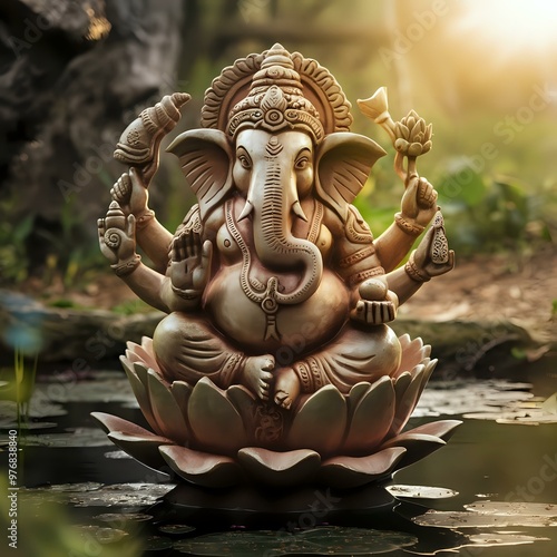 Serene Deity of Wisdom and Prosperity photo