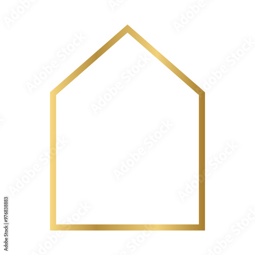 gold shape outline