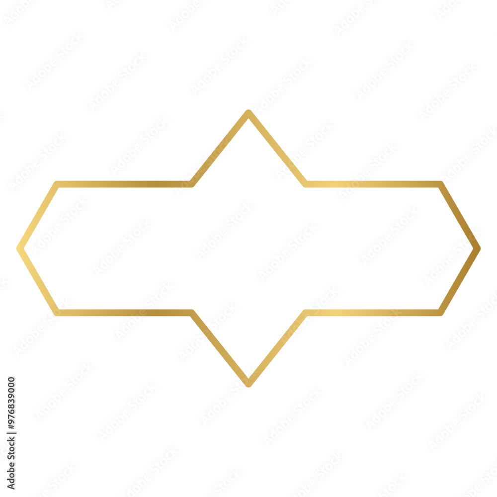 gold shape outline gold shape outline