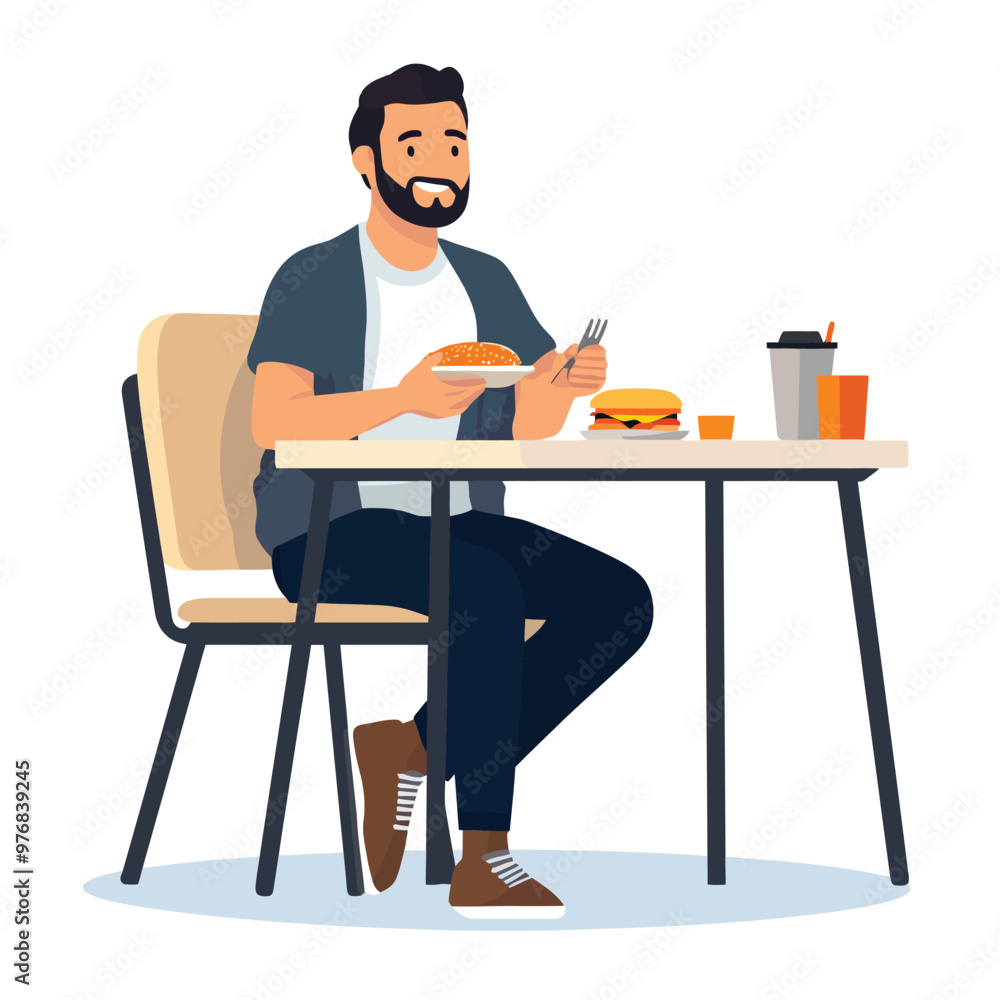 A man working on computer while drinking coffee A man working on computer while drinking coffee