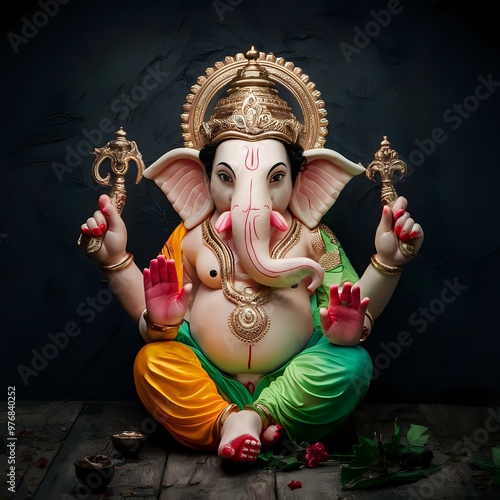 Serene Deity of Wisdom and Prosperity