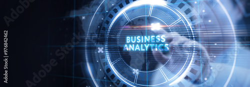 Business analytics concept.Business, Technology, Internet and network concept.