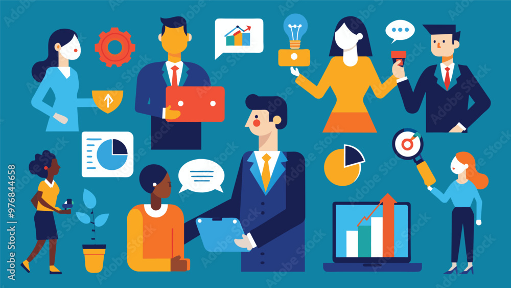 Digital business concept illustrations,mega set collection of scenes with men Digital business concept illustrations,mega set collection of scenes with men