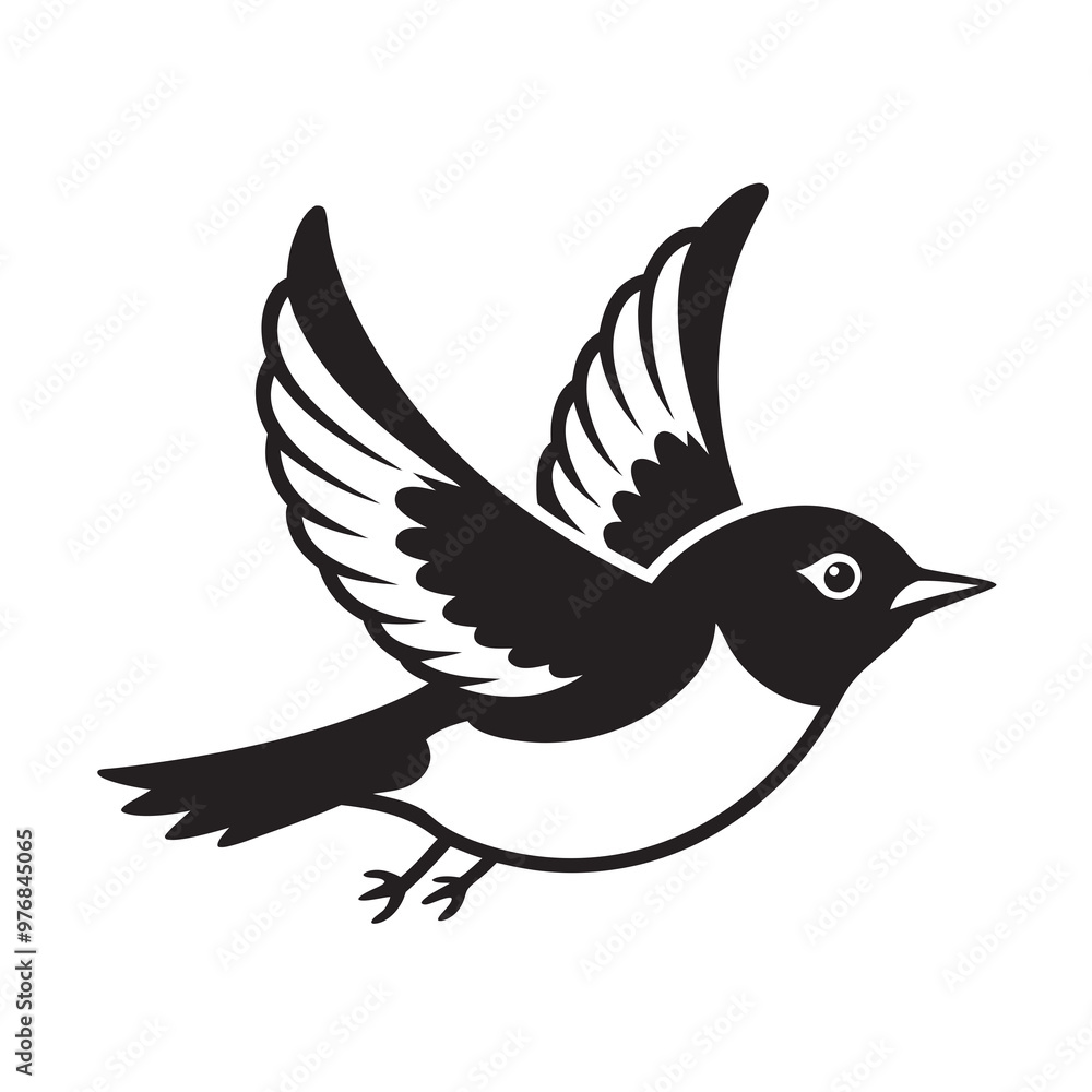 Obraz premium bird on a white background