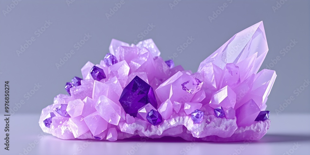 Amethyst and Quartz: Color Contrast Amethyst and Quartz: Color Contrast