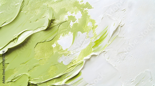 Grunge green paint wall texture aged paper backdrop