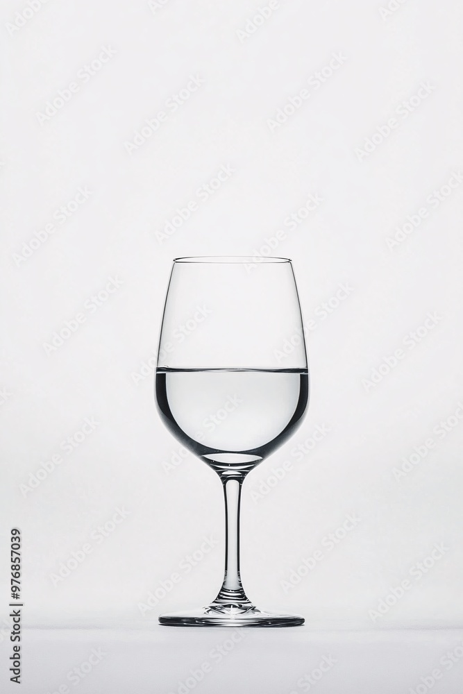 glass of water on white background glass of water on white background