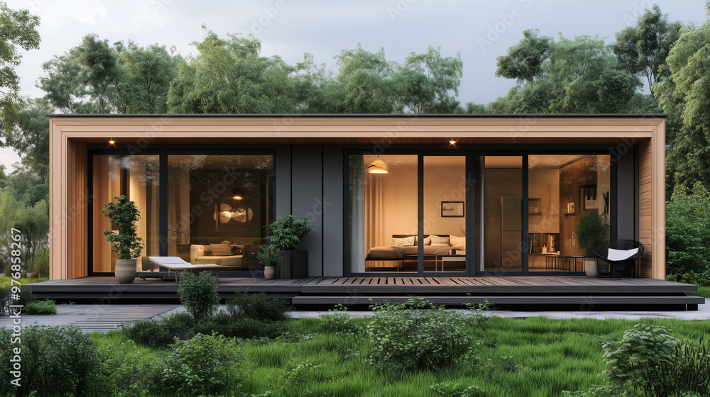 Fototapeta premium A modern modular house