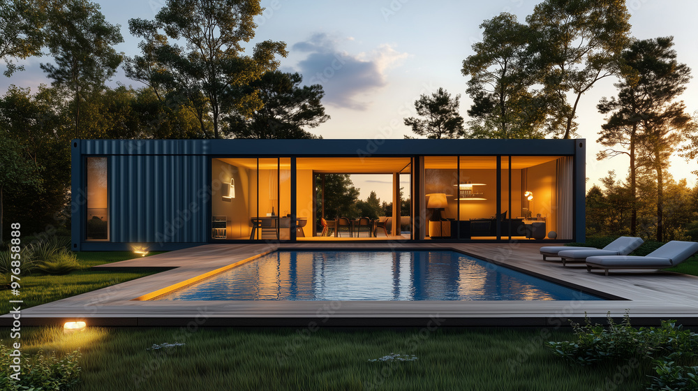 Fototapeta premium a modular house fur luxury holidays