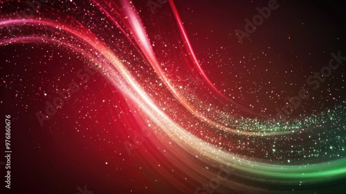 Dynamic Neon Light Ellipse with Glittering Sparks and Flares on a Futuristic Abstract Background, Conveying Motion and Energy