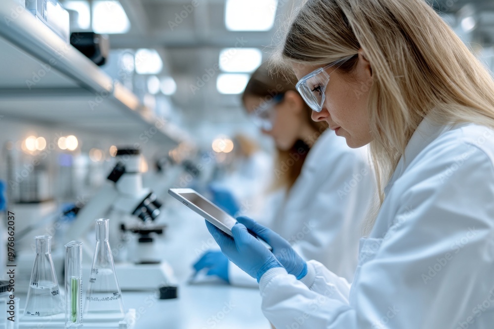 Scientists Conducting Research in Modern Laboratory Scientists Conducting Research in Modern Laboratory