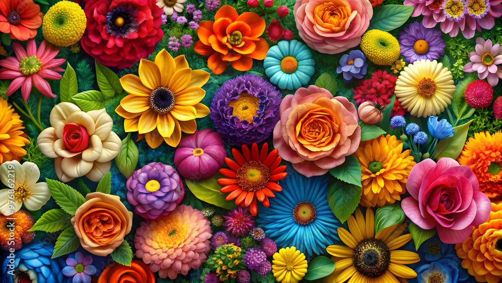 Beautiful and vibrant flower art background, perfect for wallpaper designs Beautiful and vibrant flower art background, perfect for wallpaper designs