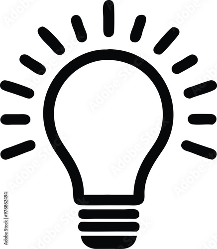 Light bulb icon. light lamp. Vector illustration