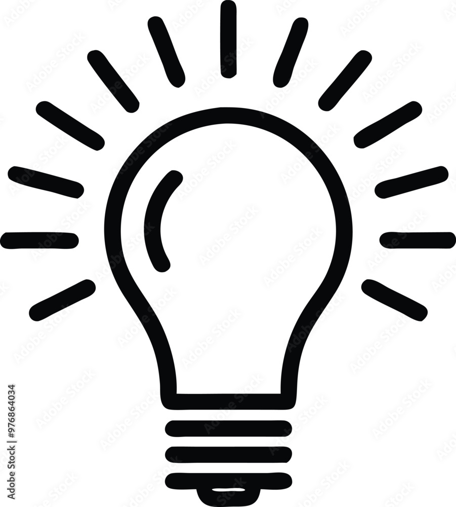 Light bulb icon. light lamp. Vector illustration Light bulb icon. light lamp. Vector illustration