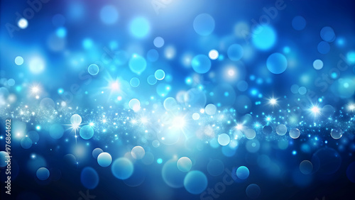 Abstract blue background with blurred lights and soft gradients, abstract, blue, background, blurred, lights, soft, gradients