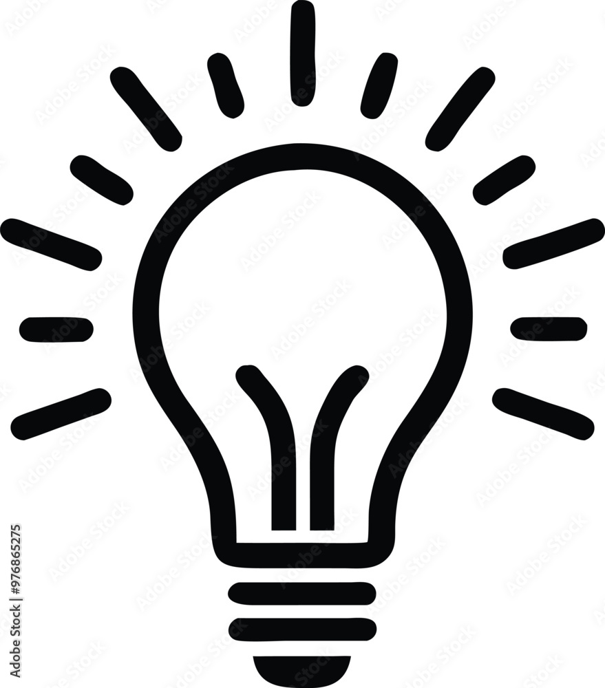 Light bulb icon. light lamp. Vector illustration Light bulb icon. light lamp. Vector illustration