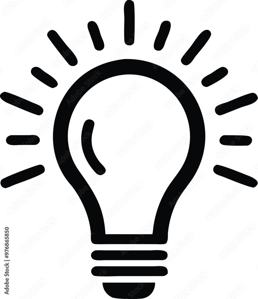 Light bulb icon. light lamp. Vector illustration Light bulb icon. light lamp. Vector illustration