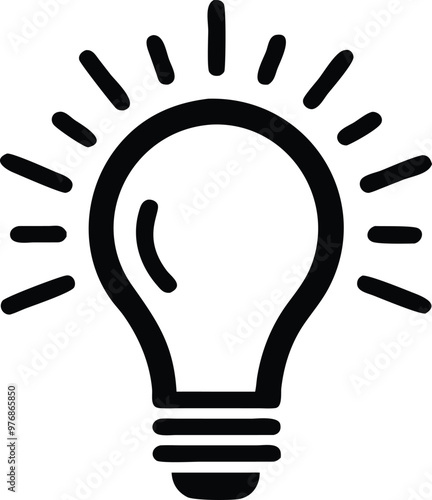 Light bulb icon. light lamp. Vector illustration