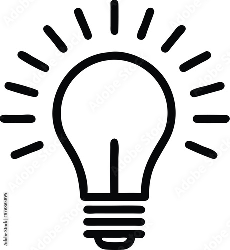 Light bulb icon. light lamp. Vector illustration