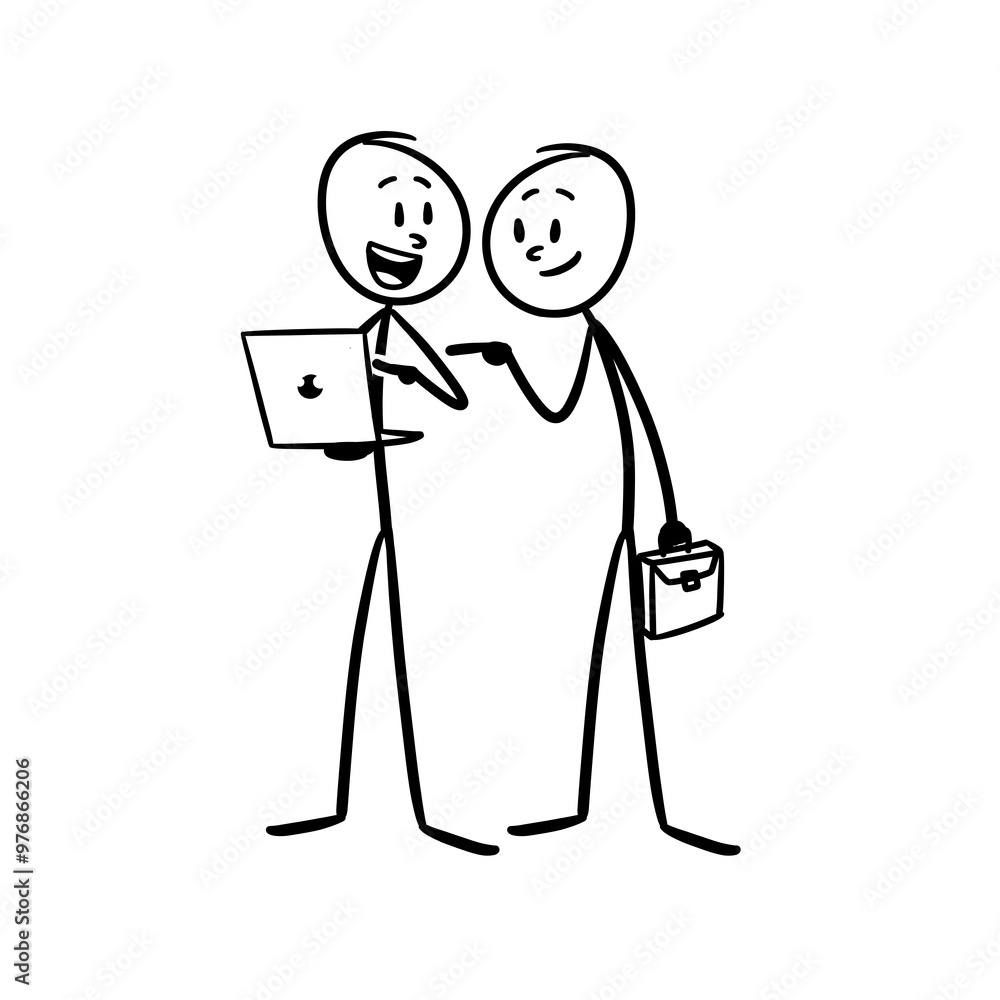 workers are gathering to discuss work, by pointing to it workers are gathering to discuss work, by pointing to it