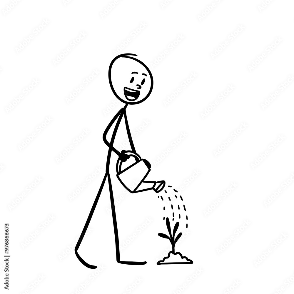 someone is watering the plants, so that they grow quickly and big someone is watering the plants, so that they grow quickly and big
