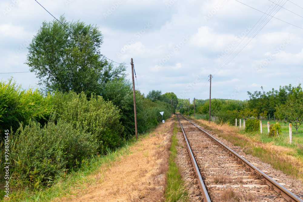 railway in the countryside railway in the countryside