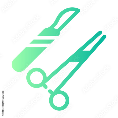 medical tools Gradient icon