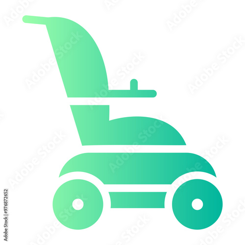 wheel chair Gradient icon