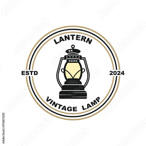 Lantern Lamp Logo Design, Life Lighting Vector, Lamp Logo Illustration, Product Brand