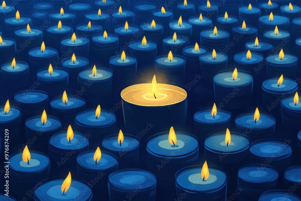3D render of Christmas candles with pastel-colored flames on a pastel blue background. very detailed. Beautiful simple AI generated image 3D render of Christmas candles with pastel-colored flames on a pastel blue background. very detailed. Beautiful simple AI generated image
