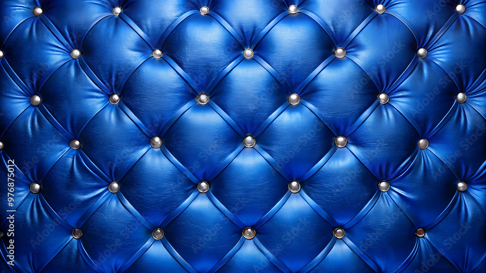 Opulent royal blue seamless texture with diamond tufting and metallic highlights, royal blue, seamless, texture Opulent royal blue seamless texture with diamond tufting and metallic highlights, royal blue, seamless, texture