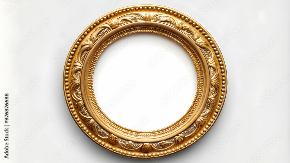 Antique round oval gold picture frame mock up for artwork and photos isolated on background, oval, gold, antique, picture frame Antique round oval gold picture frame mock up for artwork and photos isolated on background, oval, gold, antique, picture frame