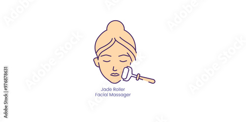 Jade Roller Facial Massager: Stimulates Circulation and Reduces Puffiness