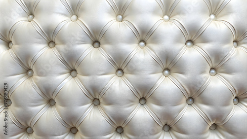 Close-up of white tufted material with diamond pattern and buttons, white, tufted, fabric, material, close-up, detailed