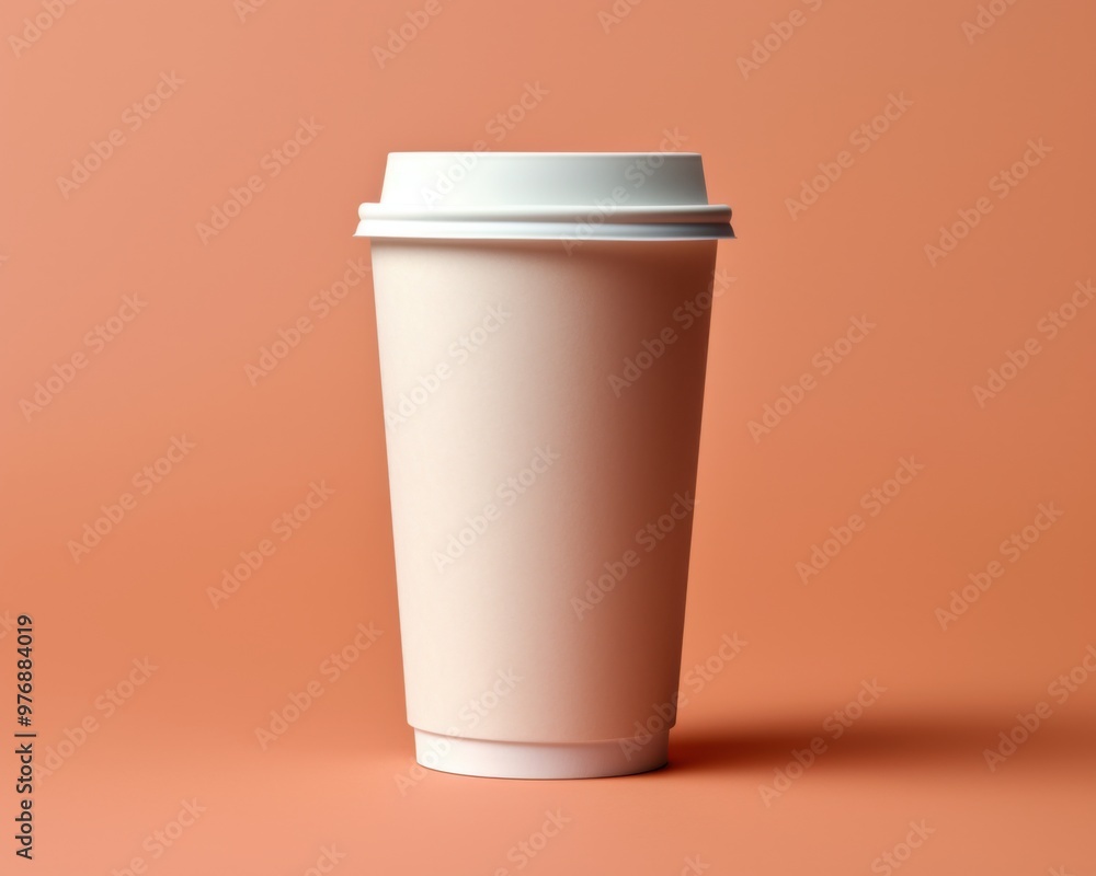 Cardboard cup with coffee, cup mockup Cardboard cup with coffee, cup mockup