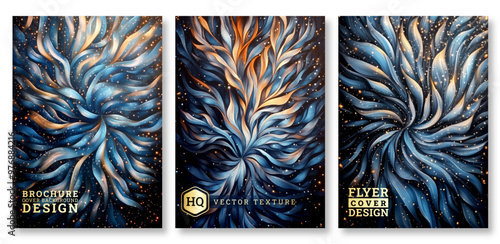 Abstract nature floral art brochure cover template design, Luxury invitation card background, floral texture, blooming art, Hand drawn texture design, invitation, abstract background, cover template