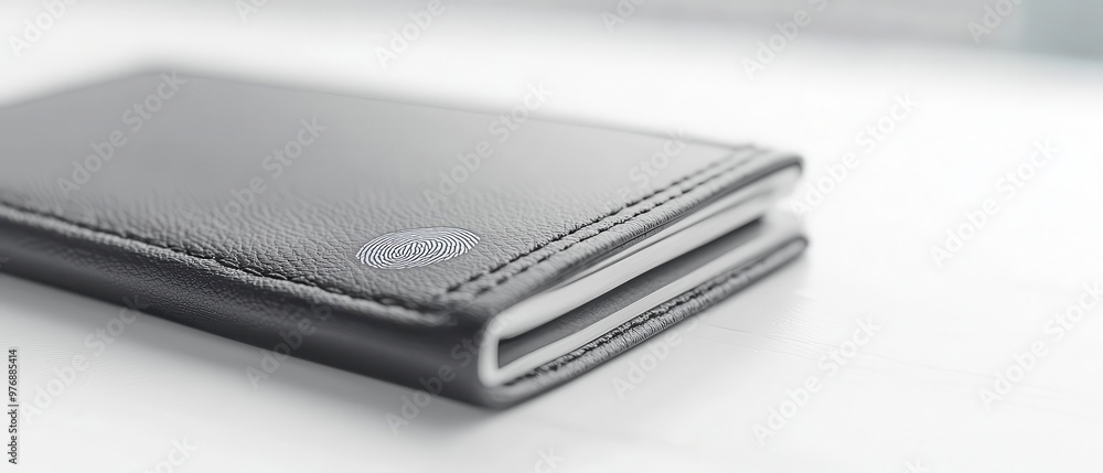 A sleek, modern wallet rests on a surface, showcasing a textured design and a subtle logo. A sleek, modern wallet rests on a surface, showcasing a textured design and a subtle logo.