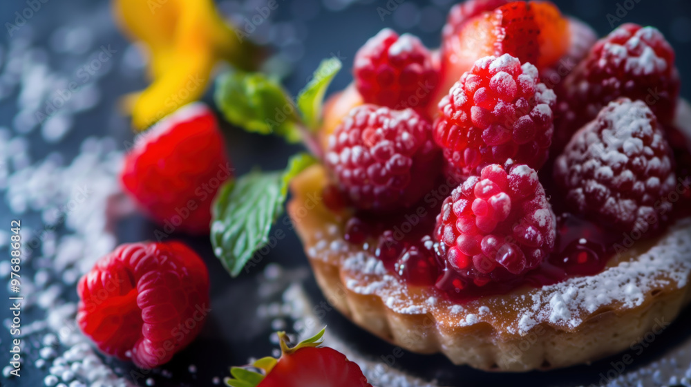 Captivating CloseUp of a Delicious Dessert A Visual Feast for the Eyes Captivating CloseUp of a Delicious Dessert A Visual Feast for the Eyes