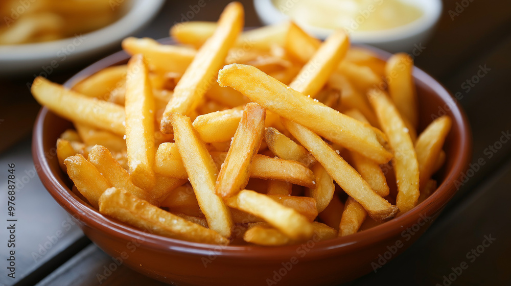 french fries potatoes on plate french fries potatoes on plate