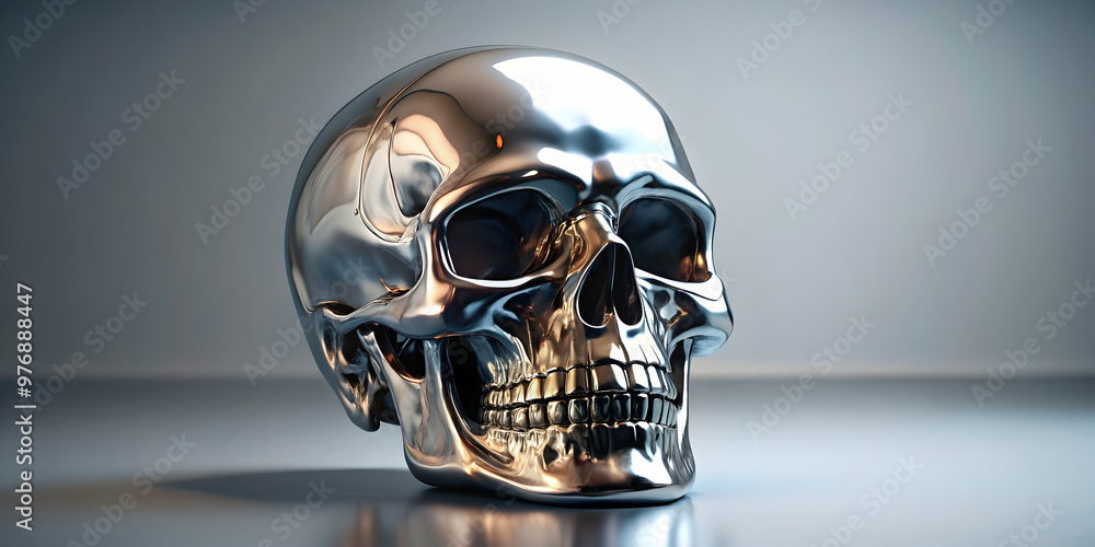 Abstract chrome human skull, abstract, artistic, chrome, death, design, Halloween, digital art,metal, skeleton Abstract chrome human skull, abstract, artistic, chrome, death, design, Halloween, digital art,metal, skeleton