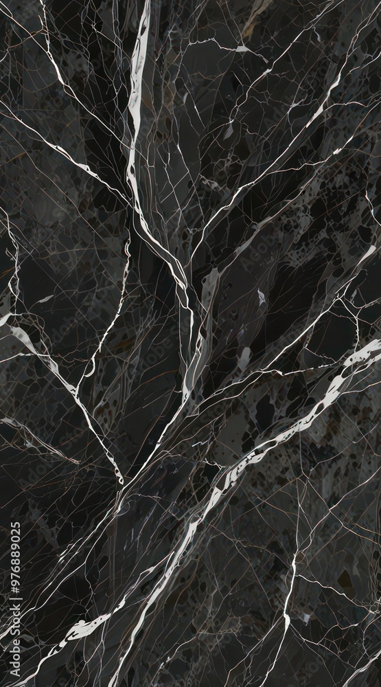 A Bardiglio marble texture with its medium to dark grey background and light grey veining. A Bardiglio marble texture with its medium to dark grey background and light grey veining.