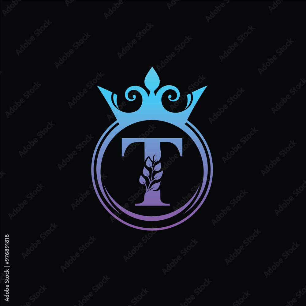 Obraz premium Royal Beauty Care Logo With Letter T