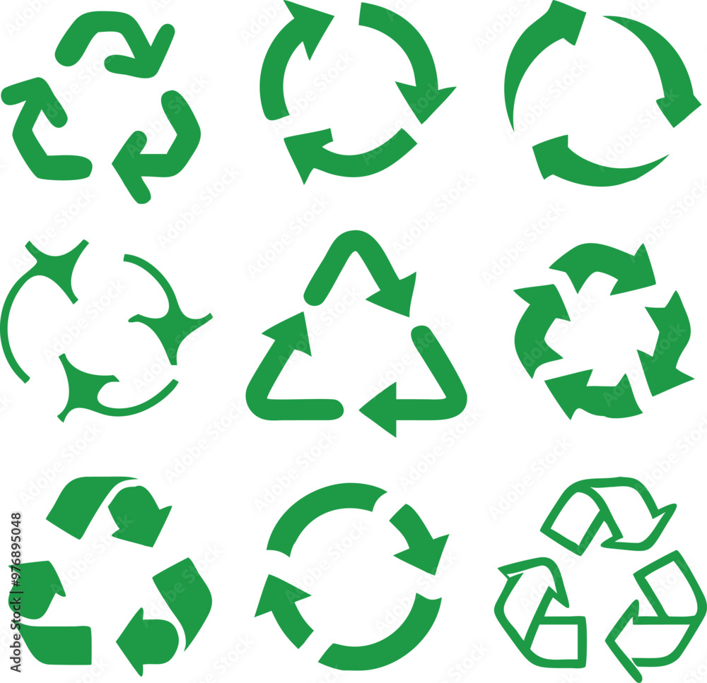 Recycling icon collection. Vector Recycling icon collection. Vector